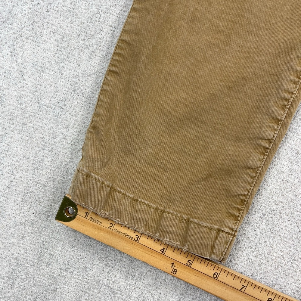 American Eagle Pants Men 32x34 Brown Khaki Chino Slim Fit Straight Leg Dress - Picture 5 of 13
